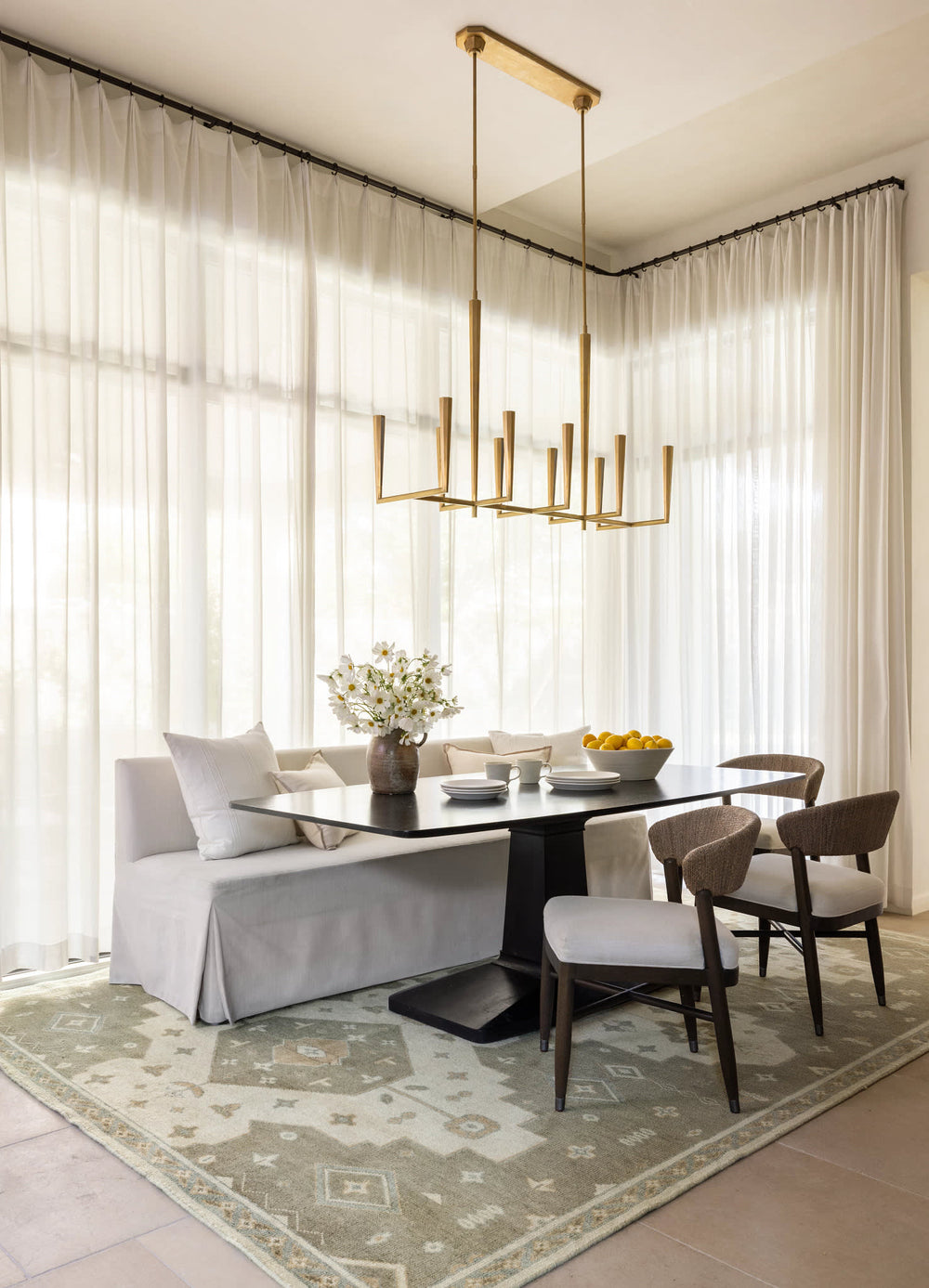 Griffin Hand Knotted Wool Rug | Sage Green