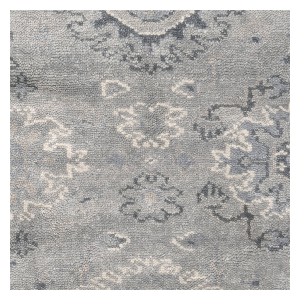 Lila Hand Knotted Wool Rug Swatch | Grey