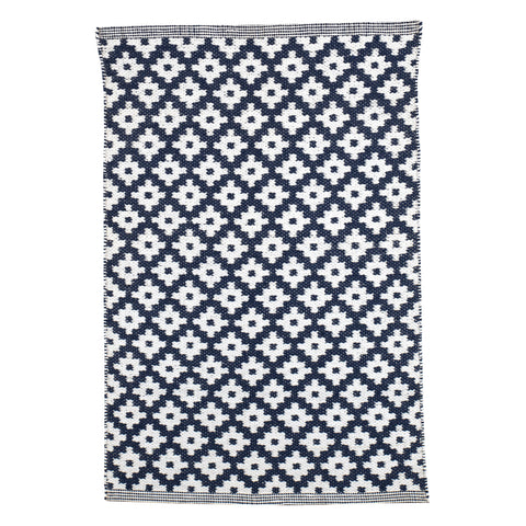 Samode Navy Handwoven Indoor/Outdoor Rug