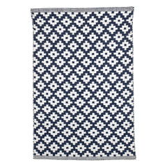 Samode Navy Handwoven Indoor/Outdoor Rug