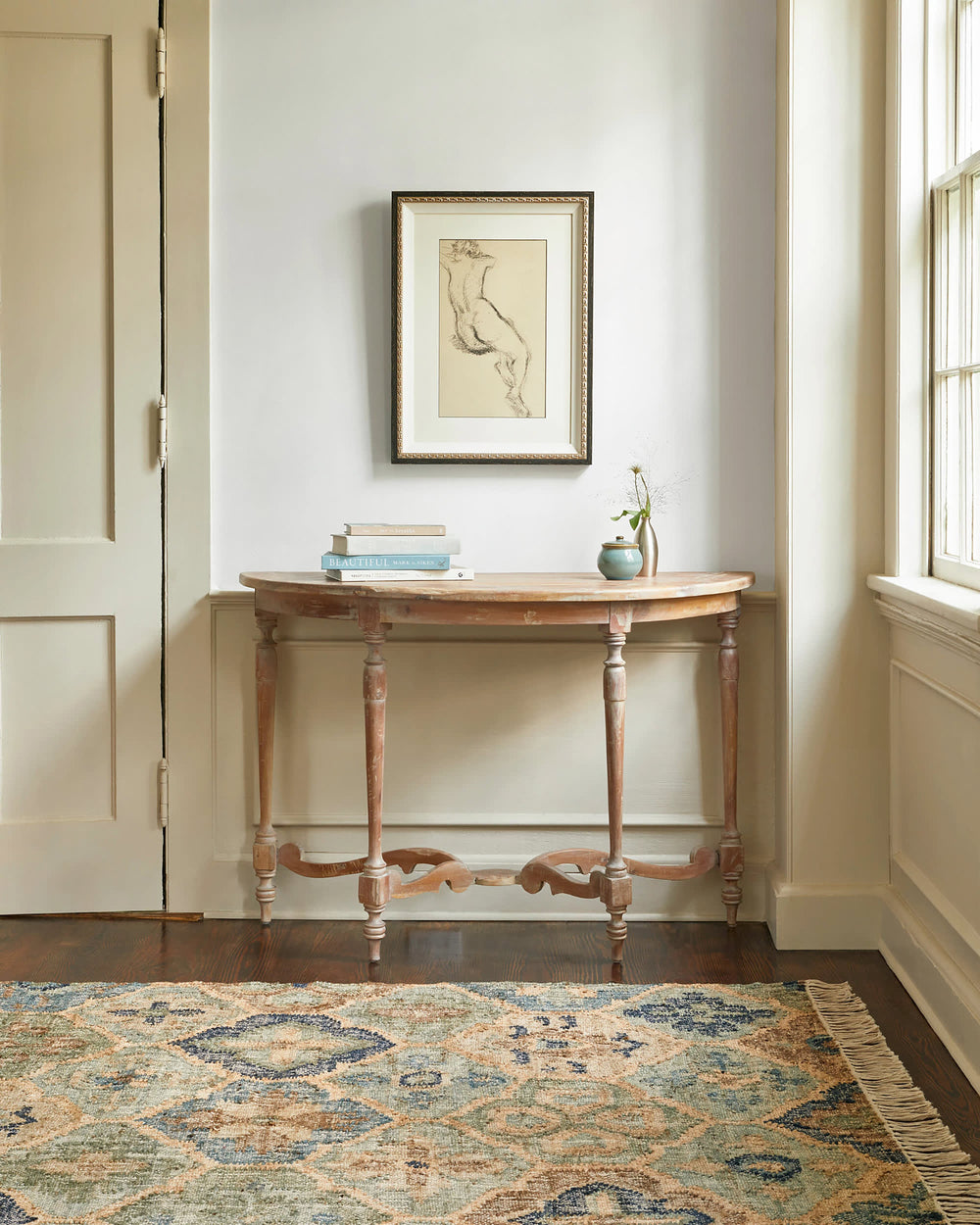 Pali Handwoven Jute Rug | Blue
